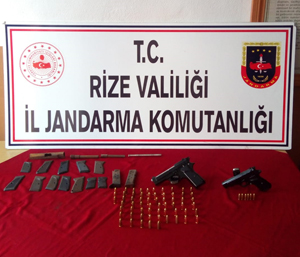 Rize'de Ruhsatsız Silah Atölyelerine Operasyon: 2 Gözaltı