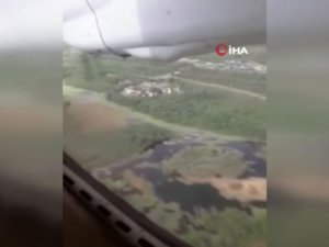 Rusya’da Pistten Çıkan Uçağın İniş Anı Kamerada