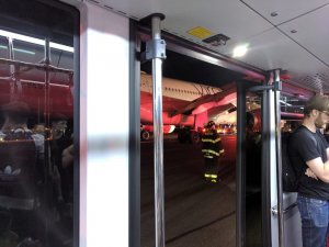 New York’tan Kalkan Uçakta Yangın Paniği