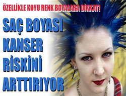 Saç boyası kanser riskini arttırıyor