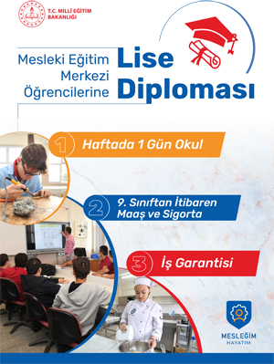 Mesleki Eğitim Merkezi Öğrencileri Lise Diploması Alabilecek