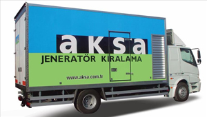 AKSA'dan kiralık mobil jeneratör hizmeti