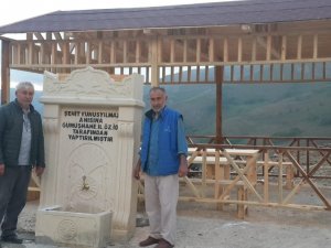 Gümüşhane’de Şehidin Aziz Hatırası İçin İl Özel İdaresi Tarafından Çeşme Yapıldı