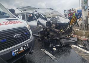 Giresun’da trafik kazası 3 ölü, 1 yaralı