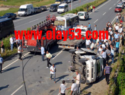Çayeli'nde trafik kazası