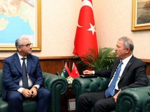 Bakan Akar, Libya İçişleri Bakanı Bashaagha İle Bir Araya Geldi