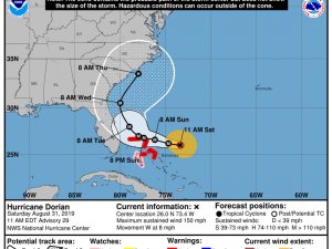 Abd’de Dorian Kasırgası Yön Değiştirdi