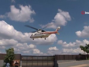 Cumhurbaşkanı Erdoğan Helikopterle Eskişehir’e Hareket Etti