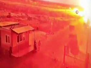 Çobanbey’deki Patlama Anı Kamerada