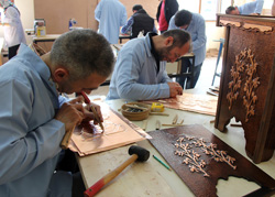 Rize'de Ahşap Üzeri Bakır Rölyef