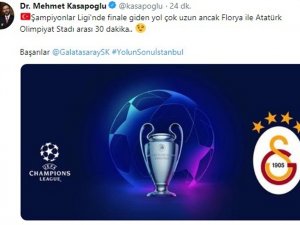 Bakan Kasapoğlu: "Başarılar Galatasaray, Yolun Sonu İstanbul"