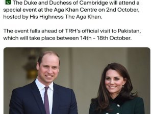 Prens William Ve Eşi Pakistan Yolcusu