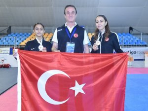 Genç Taekwondoculardan 2 Avrupa İkinciliği