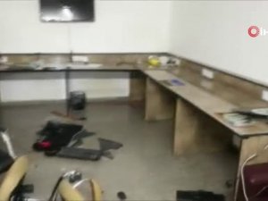 Irak’ta Protestocular Tv Kanallarına Saldırdı