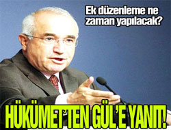 Hükümet'ten Gül'e jet yanıt!