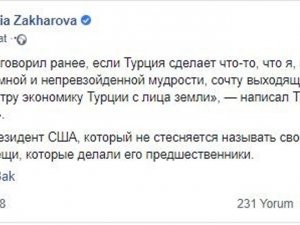 Trump’ın Türkiye Tehdidine Rusya’dan Yanıt