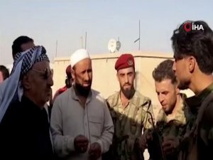 Suriye Milli Ordusu Askerleri Resulayn’da Sivillerle Bir Araya Geldi