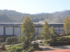 Giresun’daki Fındık Fabrikası Yangını