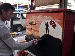 Gümüşhane’de Caddelerdeki Elektrik Panoları Sanat Eserine Dönüşüyor