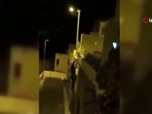 Direğe Tırmanan "Örümcek Adam" Yere Böyle Çakıldı