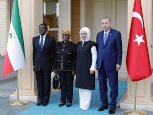 Cumhurbaşkanı Erdoğan, Mevkidaşı Mbasogo’yu Kabul Etti