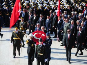 Cumhurbaşkanı Erdoğan Ve Beraberindeki Devlet Erkanı Anıtkabir’de