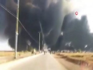 Ypg/pkk’lı Teröristler Kuyulara Doldurduğu Petrolü Yaktı