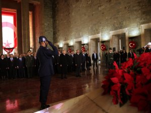 Devlet Erkanı Cumhurbaşkanı Erdoğan’ın Başkanlığında Anıtkabir’de