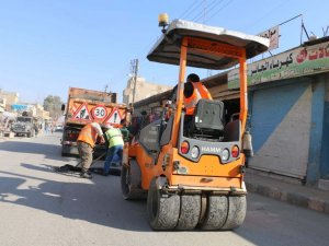 Smo’dan Tel Abyad’a Yol Çalışması