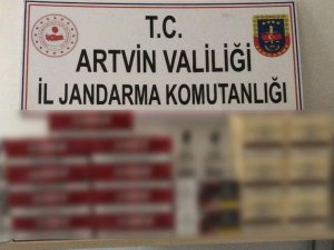 Artvin’de Gümrük Kaçağı Sigara Ve İçki Ele Geçirildi
