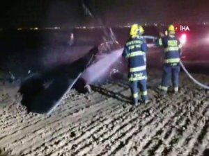 Askeri Helikopter Alev Alev Yandı