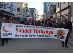 Fatih Erbakan Bafra’da Saadet Yürüyüşü Başlattı