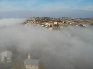 Harput’ta Sis Güzel Görüntüler Oluşturdu