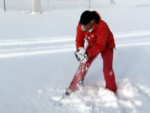Erciyes’te Kar Sevinci