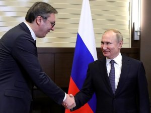 Rusya Devlet Başkanı Putin İle Sırbistan Cumhurbaşkanı Vucic Görüştü