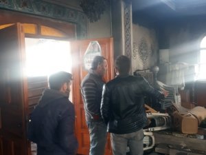 Giresun’da Cami Yangını