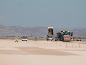 İnşaatı Süren Gümüşhane Bayburt Havalimanında Zemin Çalışması Tamamlandı