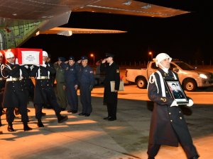 Şehit Uzman Çavuş Dualarla Karşılandı