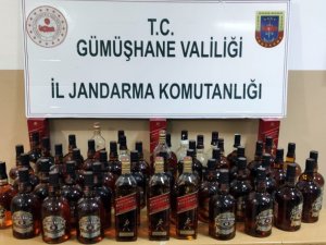 Gümüşhane’de 46 Şişe Kaçak Ve Sahte Alkol Ele Geçirildi