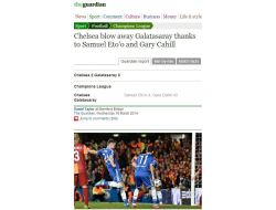 İngiliz Basınında Galatasaray