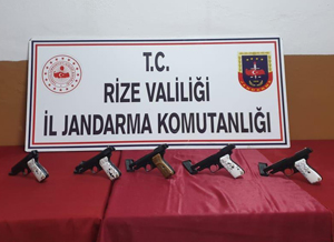 Rize'de Silah Kaçakçılığı Operasyonu
