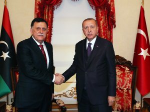 Cumhurbaşkanı Erdoğan, Fayez Al Sarraj’ı Kabul Etti