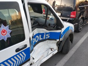 Samsun’da Polis Aracı Kaza Yaptı: 2 Polis Yaralı