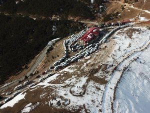 Zigana Kayak Merkezi’nde Tarihi Kalabalık