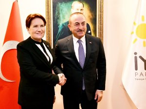 Bakan Çavuşoğlu İyi Parti Genel Başkanı Meral Akşener İle Görüştü