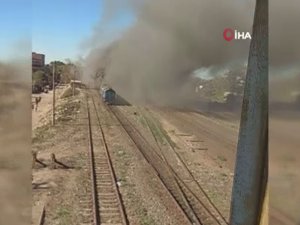 Mısır’da Yolcu Treninde Yangın