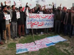 Kerkük’te Haşdi Şabi Yandaşları Abd’yi Protesto Etti