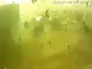 İşte İran’da Düşen Uçağın Patlama Anına Ait Görüntüler