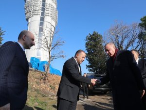 Cumhurbaşkanı Erdoğan Çamlıca Kulesi’nde İncelemelerde Bulundu