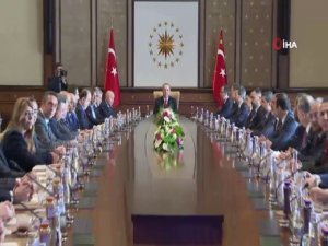 Cumhurbaşkanı Erdoğan Kulüpler Birliği Başkanı Sepil’i Kabul Etti
